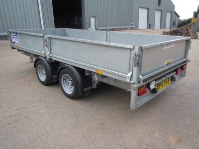 Ifor Williams 125 flat bed trailer