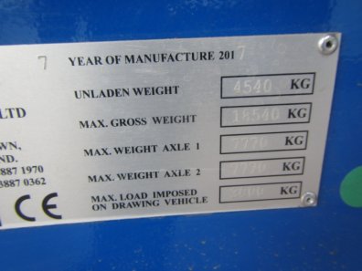 NC 314 14 ton dump trailer
