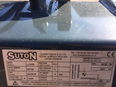 Suton sweeper bucket