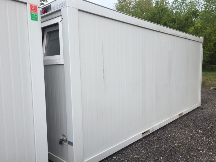 Toilet and shower block