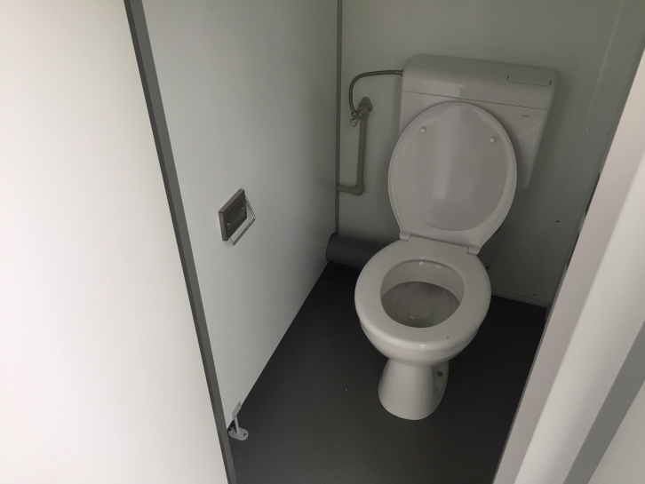 Toilet and shower block
