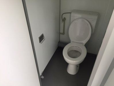 Toilet and shower block