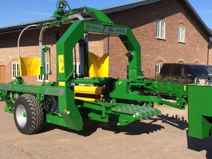 McHale 998 High Speed bale wrapper