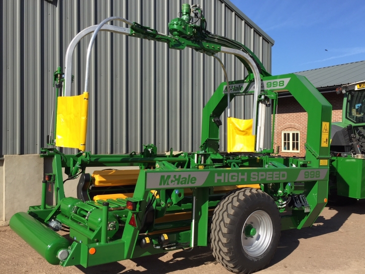 McHale 998 High Speed bale wrapper
