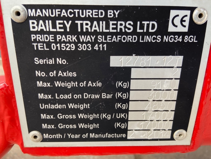Bailey 12 Ton silage trailer