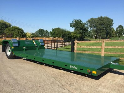 Bailey drop deck low loader trailer