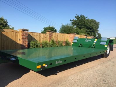 Bailey drop deck low loader trailer