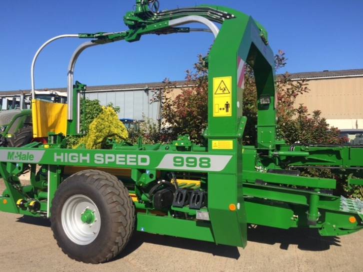 McHale 998 High Speed bale wrapper