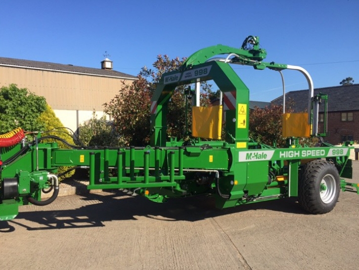 McHale 998 High Speed bale wrapper