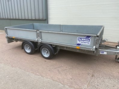 Ifor Williams LM125 flat bed trailer