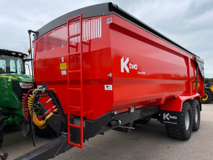 Ktwo Curve 1800 18 Ton grain trailer