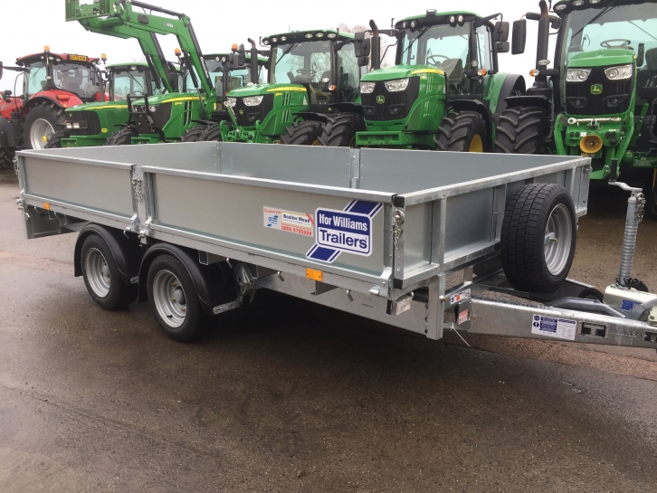 Ifor Williams LM126 flat bed trailer