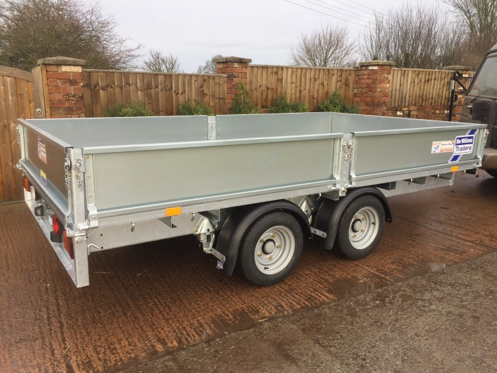 Ifor Williams LM126 flat bed trailer