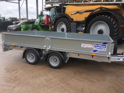 Ifor Williams LM126 flat bed trailer