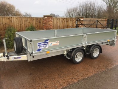 Ifor Williams LM126 flat bed trailer