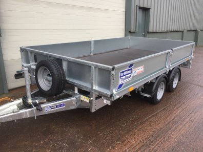 Ifor Williams LM126 flat bed trailer