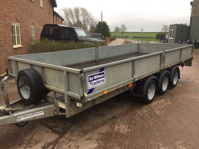 Ifor Williams LM166 flat bed trailer