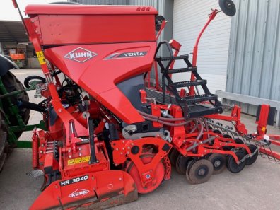 Kuhn HR 3040 power harrow   Venta 3030 air drill