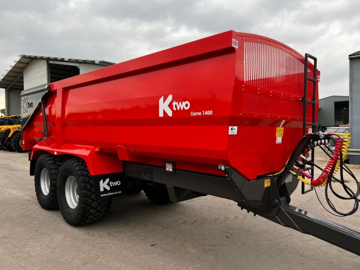 Ktwo curve 1400 14 ton grain trailer
