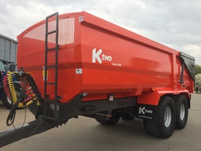 Ktwo curve 1400 14 ton grain trailer