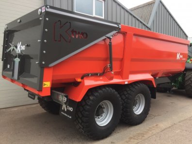 Ktwo curve 1400 14 ton grain trailer