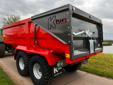 Ktwo curve 1400 14 ton grain trailer