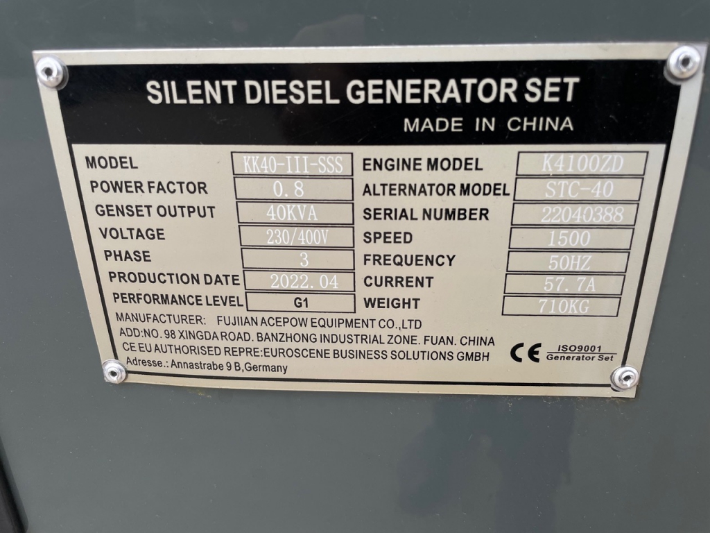 Kawakenki 40 Generator