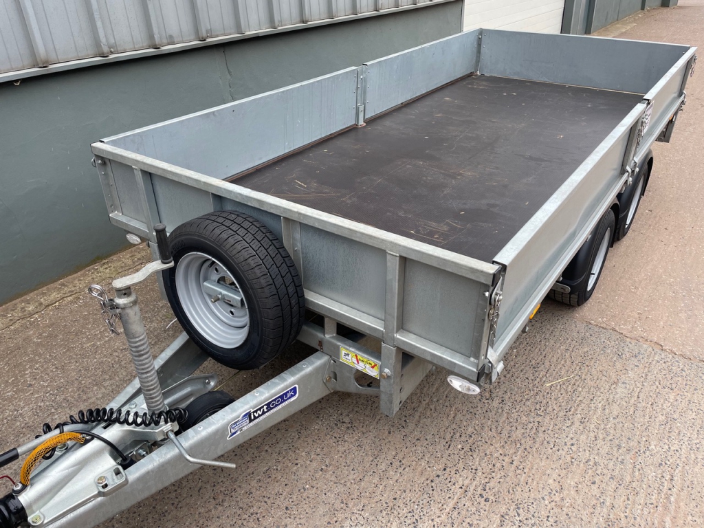 Ifor Williams LM 125 flat bed trailer