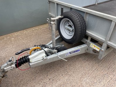 Ifor Williams LM 125 flat bed trailer