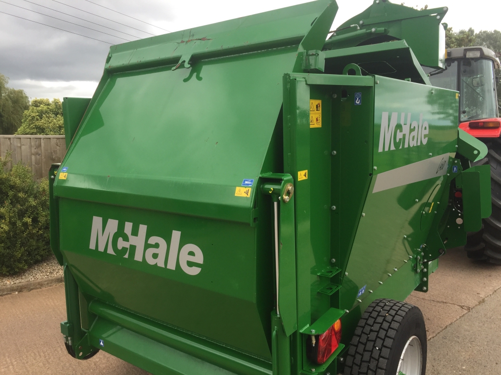 McHale C460 trailed straw chopper and silage feeder