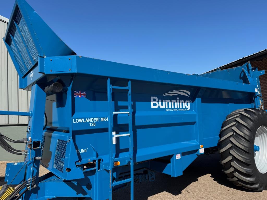Bunning Lowlander MK4 120 manure spreader
