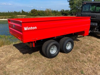 Winton 2 ton tipping trailer