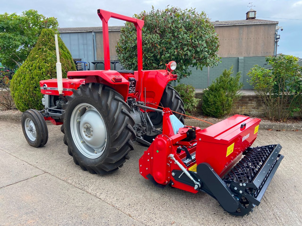 Winton 1.25m stone burier with seeder unit