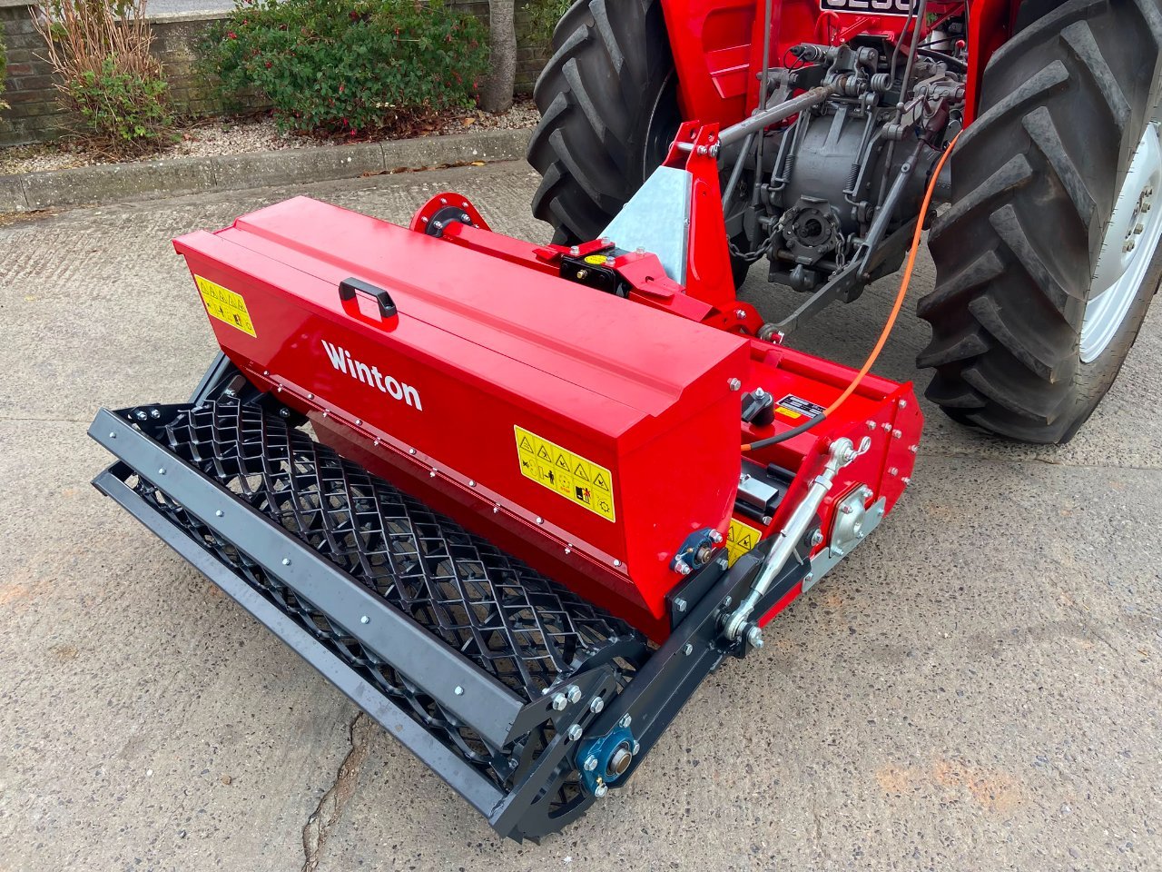 Winton 1.25m stone burier with seeder unit