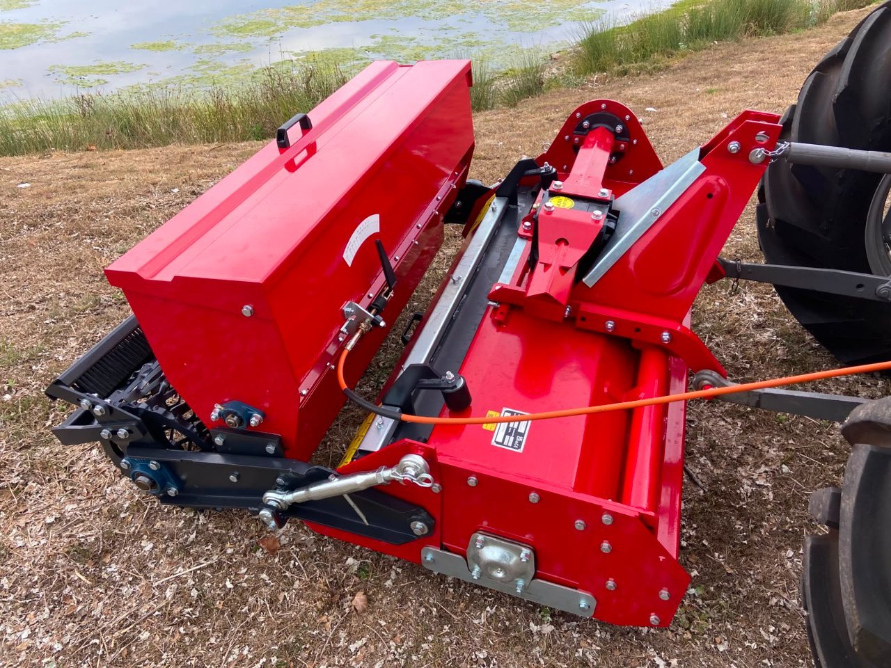 Winton 1.25m stone burier with seeder unit