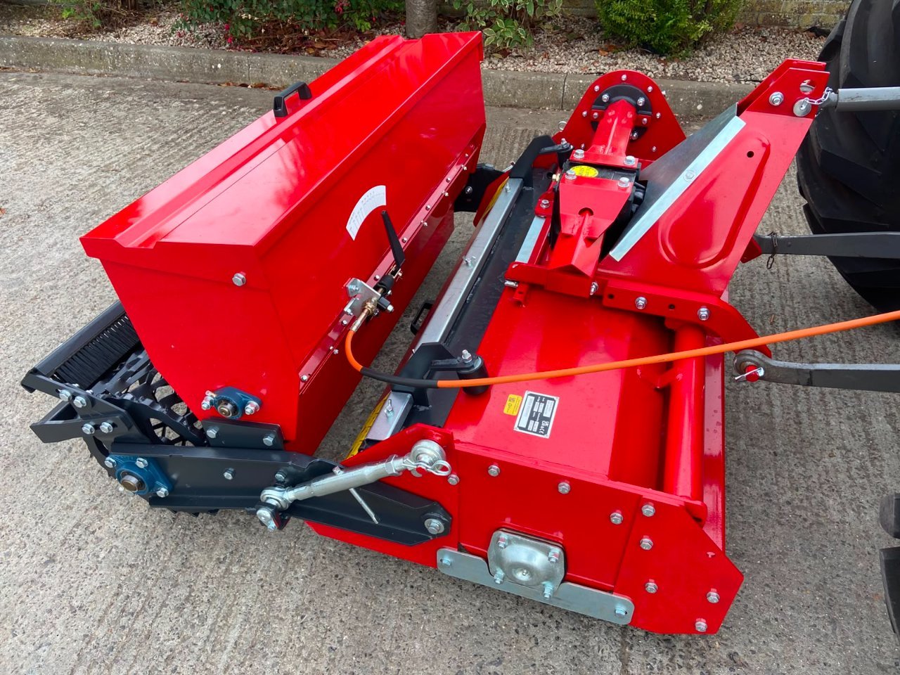 Winton 1.25m stone burier with seeder unit