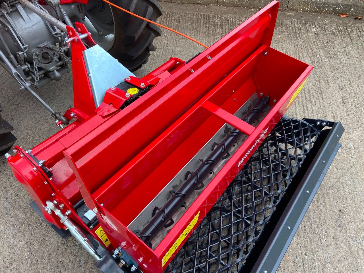 Winton 1.25m stone burier with seeder unit