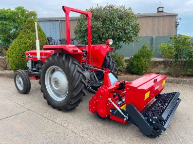 Winton 1.25m stone burier with seeder unit