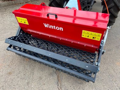 Winton 1.25m stone burier with seeder unit