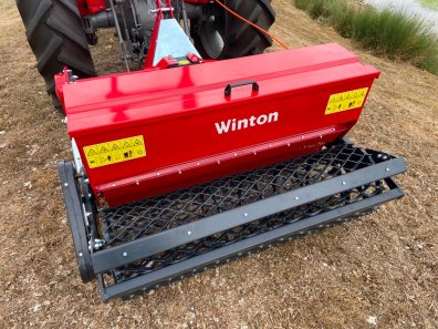 Winton 1.25m stone burier with seeder unit