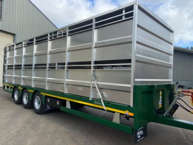 20 ton flat deck loader livestock trailer